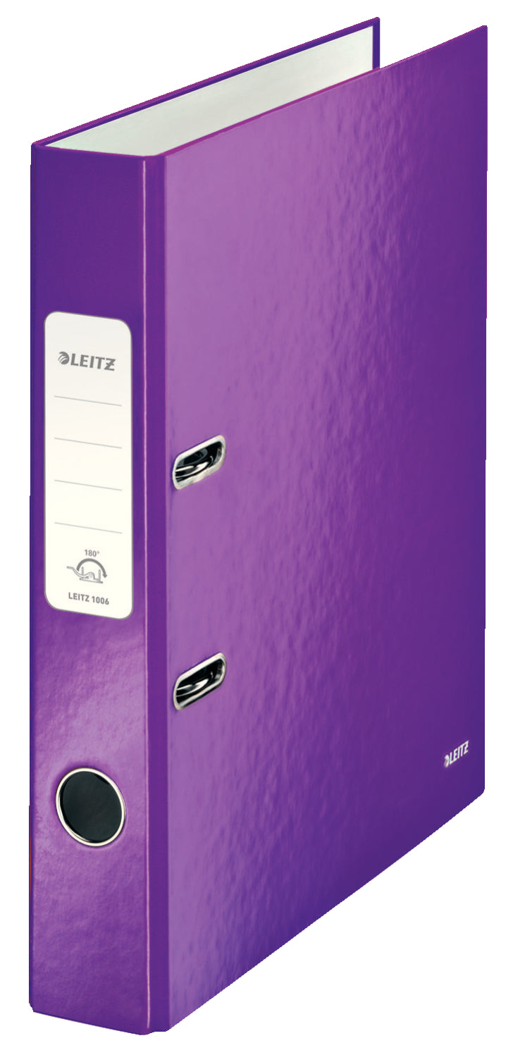 BIBLIORAFT PLASTIFIAT 5.2 CM MOV METALIZAT WOW LEITZ BIBLIORAFT PLASTIFIAT 5.2 CM MOV METALIZAT WOW LEITZ